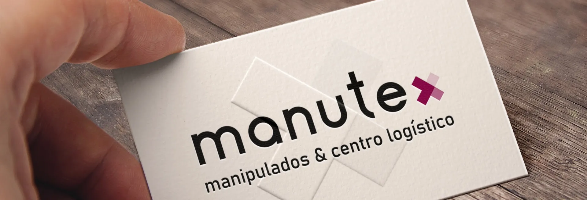 Carte avec le logo de Manutex, manipulation & centre logistique